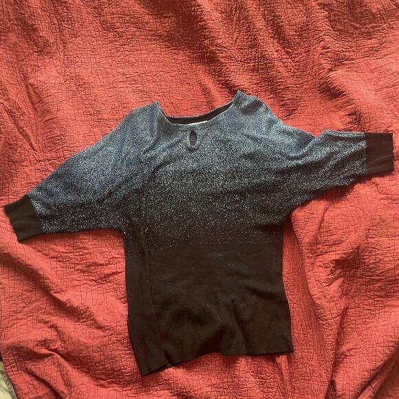 Studio Works Sweater Blue Black Metallic - Picture 8 of 12